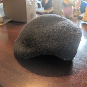 Saks Fifth Avenue Men's Grey Wool Driving Cap Large